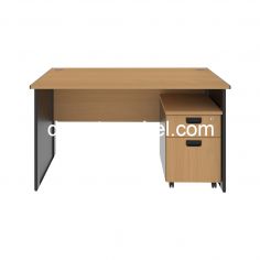 Meja Kantor Ukuran 120 - EXPO MP 120 + MP M02 / Beech 